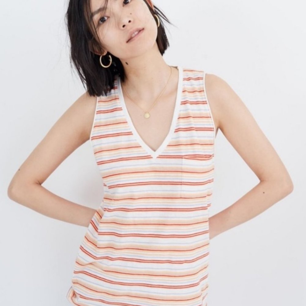 NWT ~ Madewell Whisper Cotton V-neck